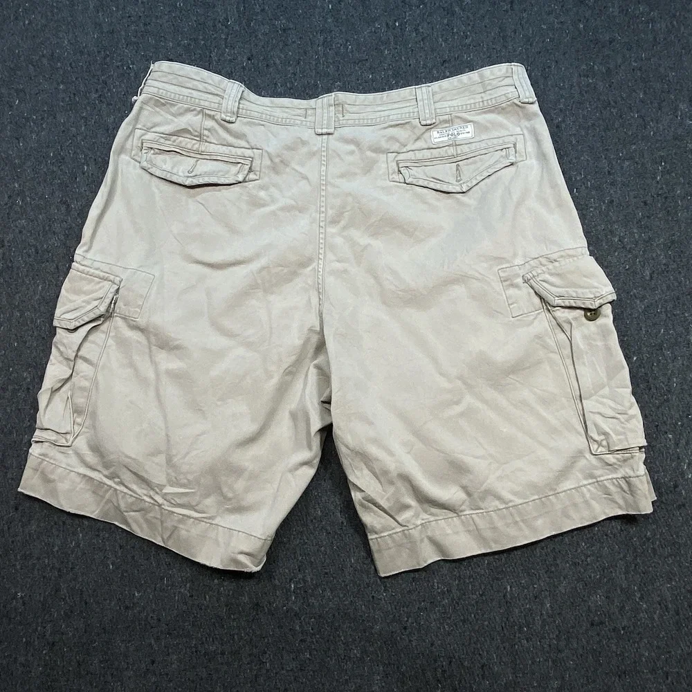 Polo Ralph Lauren Men's Sz 42‎ Casual Outdoor Classic Cargo Beige Chino Shorts